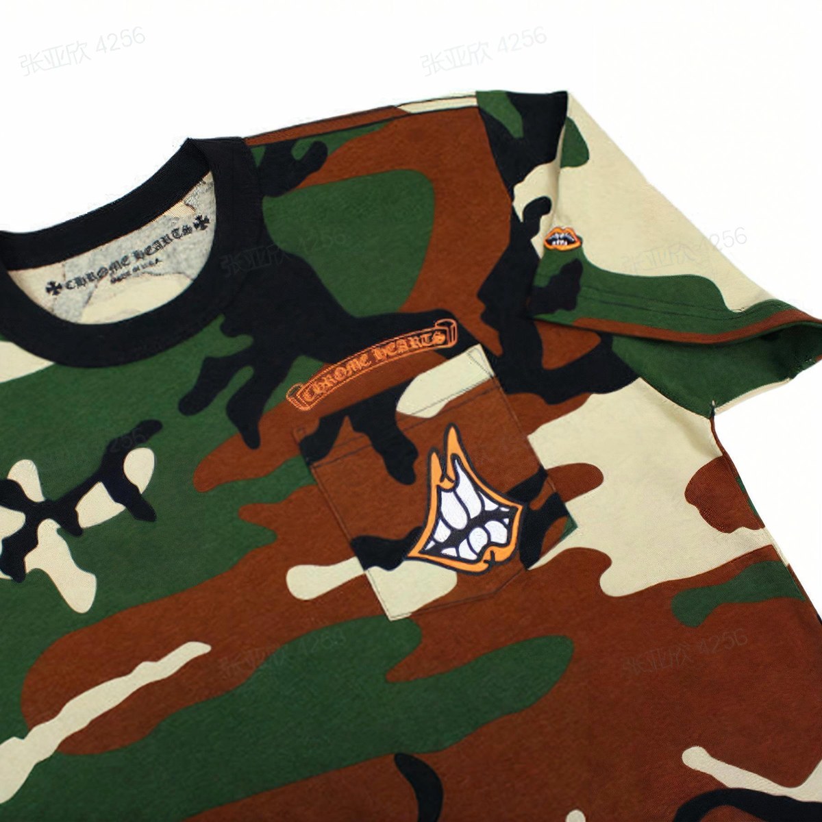 Chrome Hearts Camo Print T-Shirt