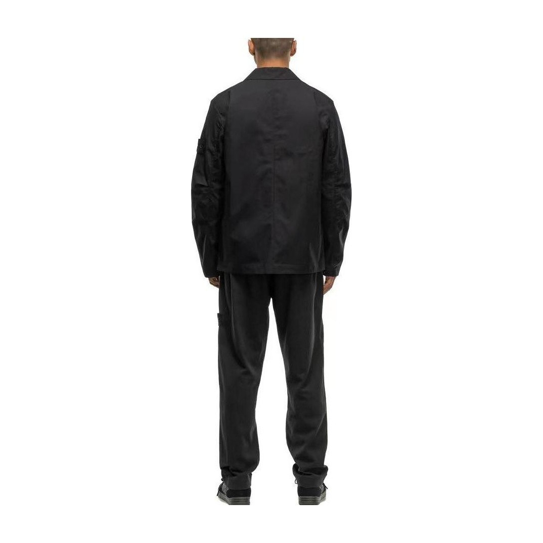 Stone Island Ghost Pieces Black Label Long Sleeve Polo Jacket