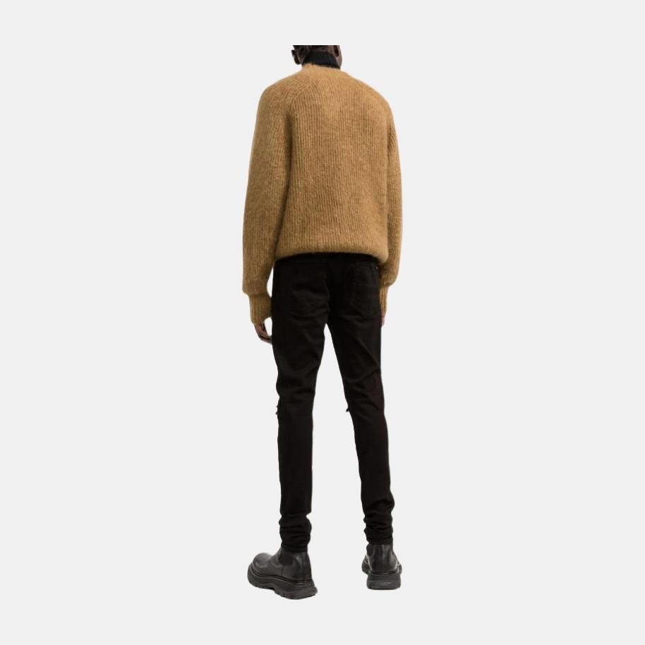 AMIRI SS22 Black Distressed Skinny Jeans