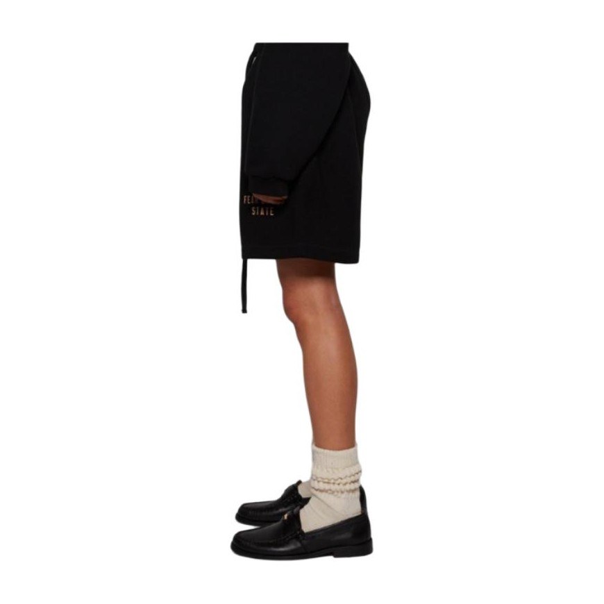 Fear of God Essentials Fleece Soccer Short Obsidian Black