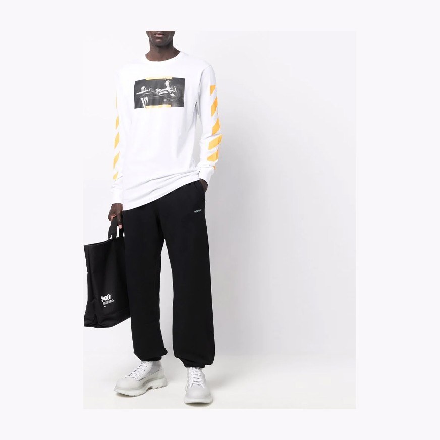OFF-WHITE FW21 Long Sleeve Tee White