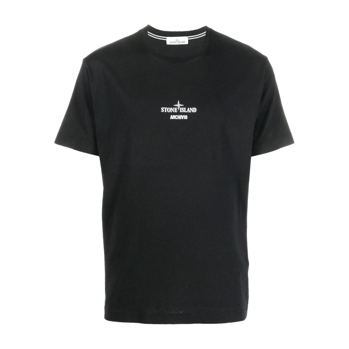 Stone Island FW22 Logo Print T-Shirt Black
