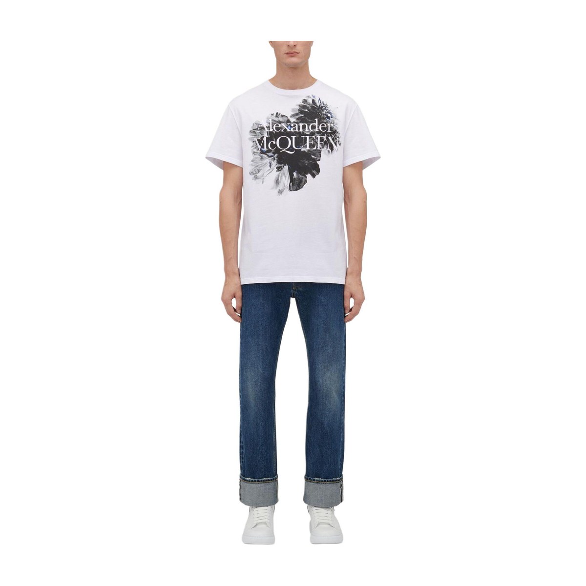 Alexander McQueen SS24 Dutch Flower Logo T-Shirt T