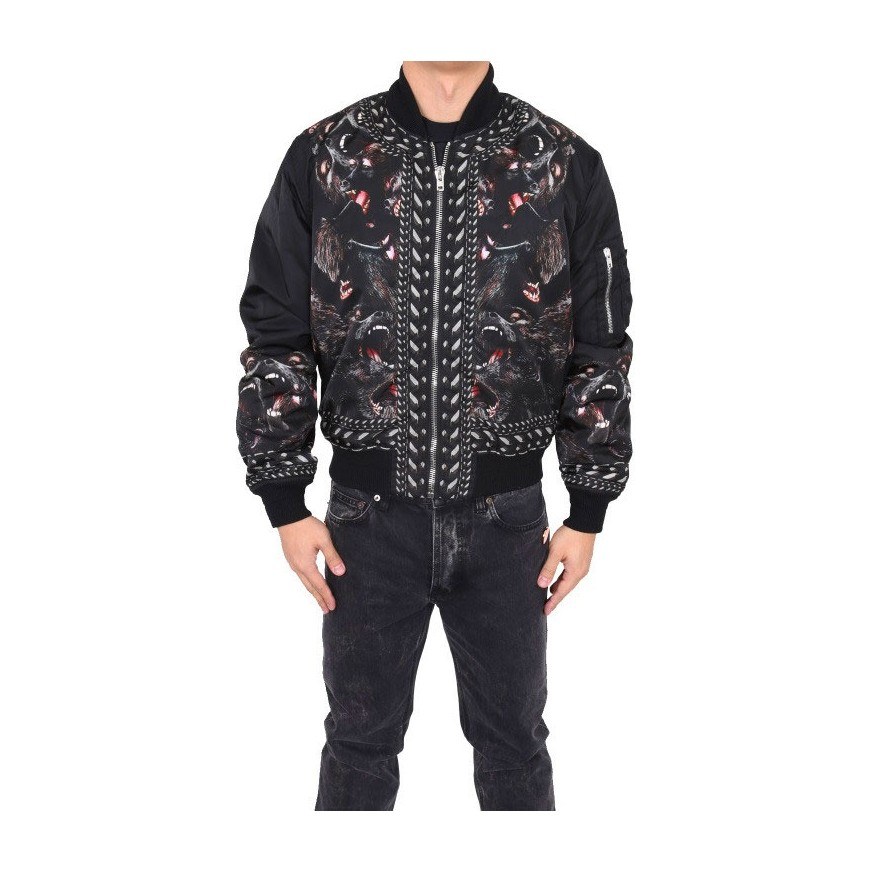 Givenchy Animal Print Zip Jacket
