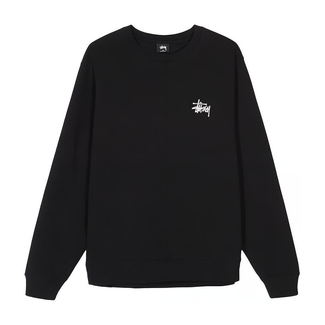 Stussy Basic Back Logo Crewneck Black
