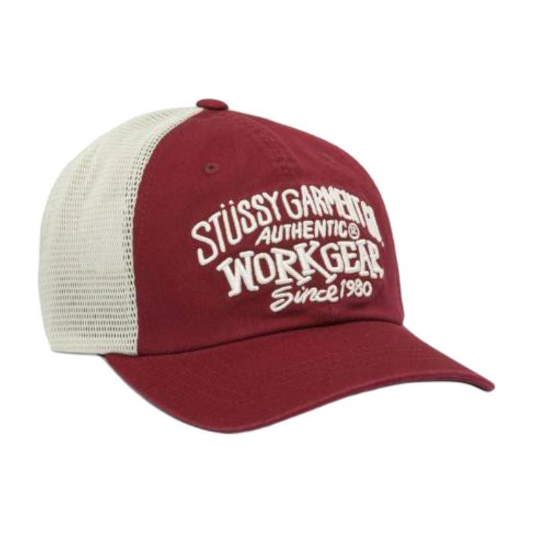 Stussy Embroidered Logo Cap Red