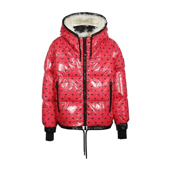 Moncler Grenoble Quilted Down Jacket Red