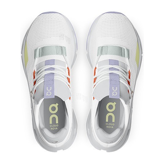 On Cloudnova White Glacier Grey
