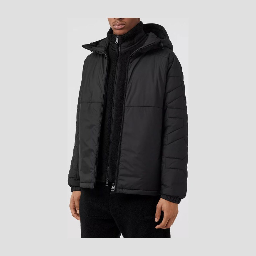 Burberry Quilted Hooded Jacket