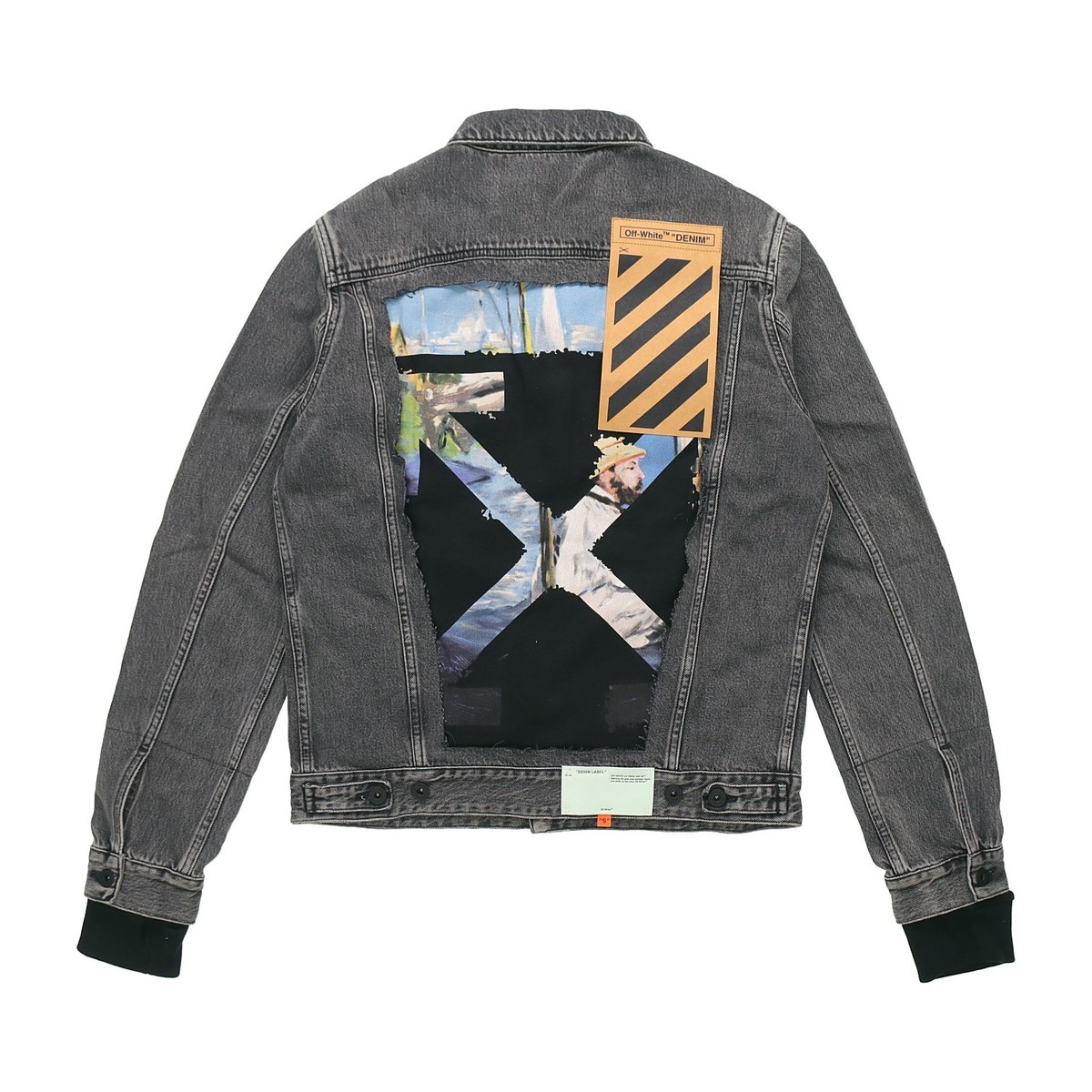 OFF-WHITE SS19 Classic Arrow Print Denim Jacket