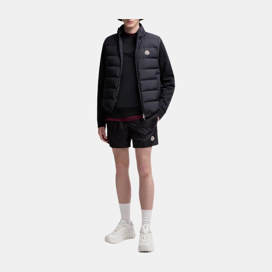 Moncler FW25 Full-Zip Vest Down Jacket Navy Blue