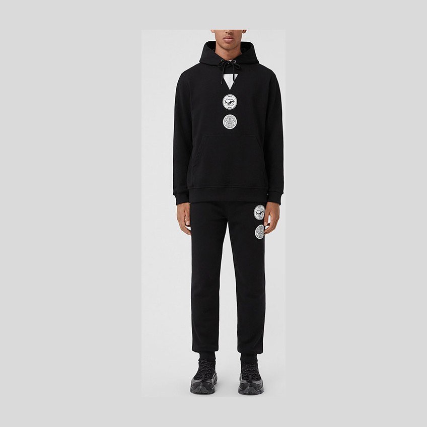 Burberry Logo Print Sweatshirt Black
