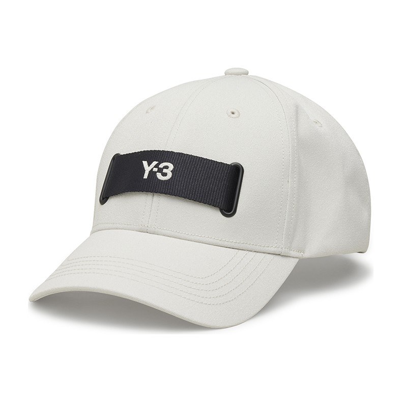 Y-3 Wide Brim Strap Cap White