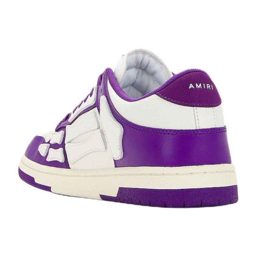 AMIRI Skel-Top Low White Purple