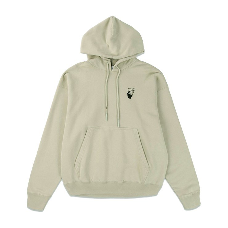 OFF-WHITE FW21 Bubble Arrow Hoodie Light Khaki