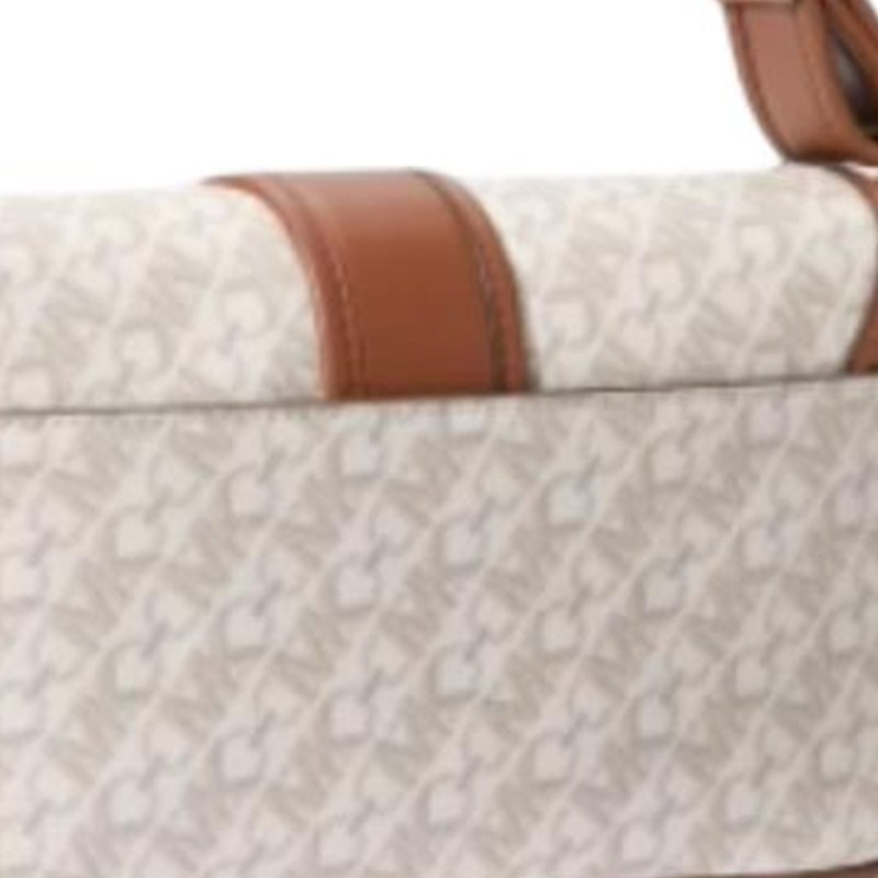 Michael Kors Colby Vanilla White Acorn Brown