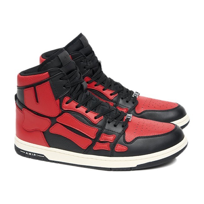 AMIRI Skel-Toe High Top Red