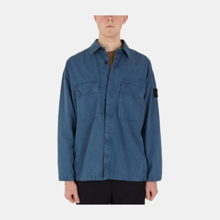 Stone Island SS23 Long Sleeve Shirt Lake Blue