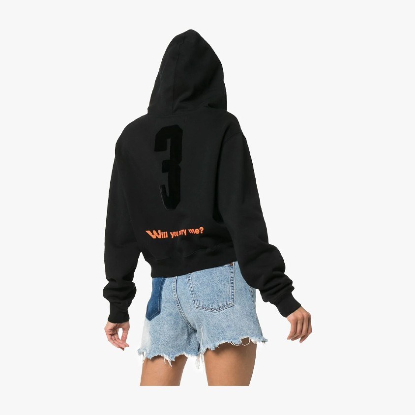 OFF-WHITE Modern Obstacles Hoodie Black