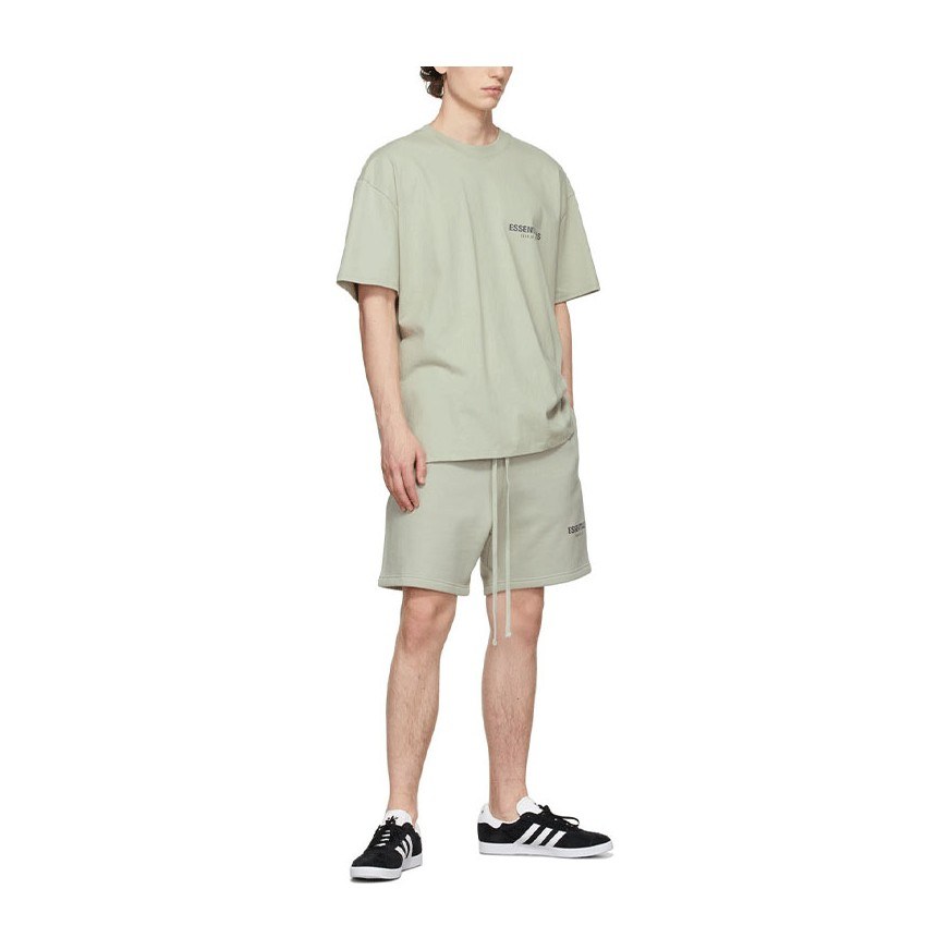 Fear of God Essentials FW21 GreenConcrete LogoT
