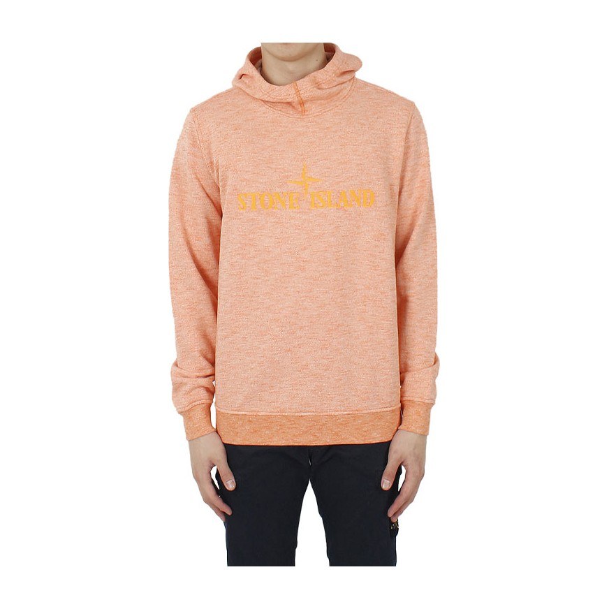 Stone Island Ghost Pieces Hoodie Orange