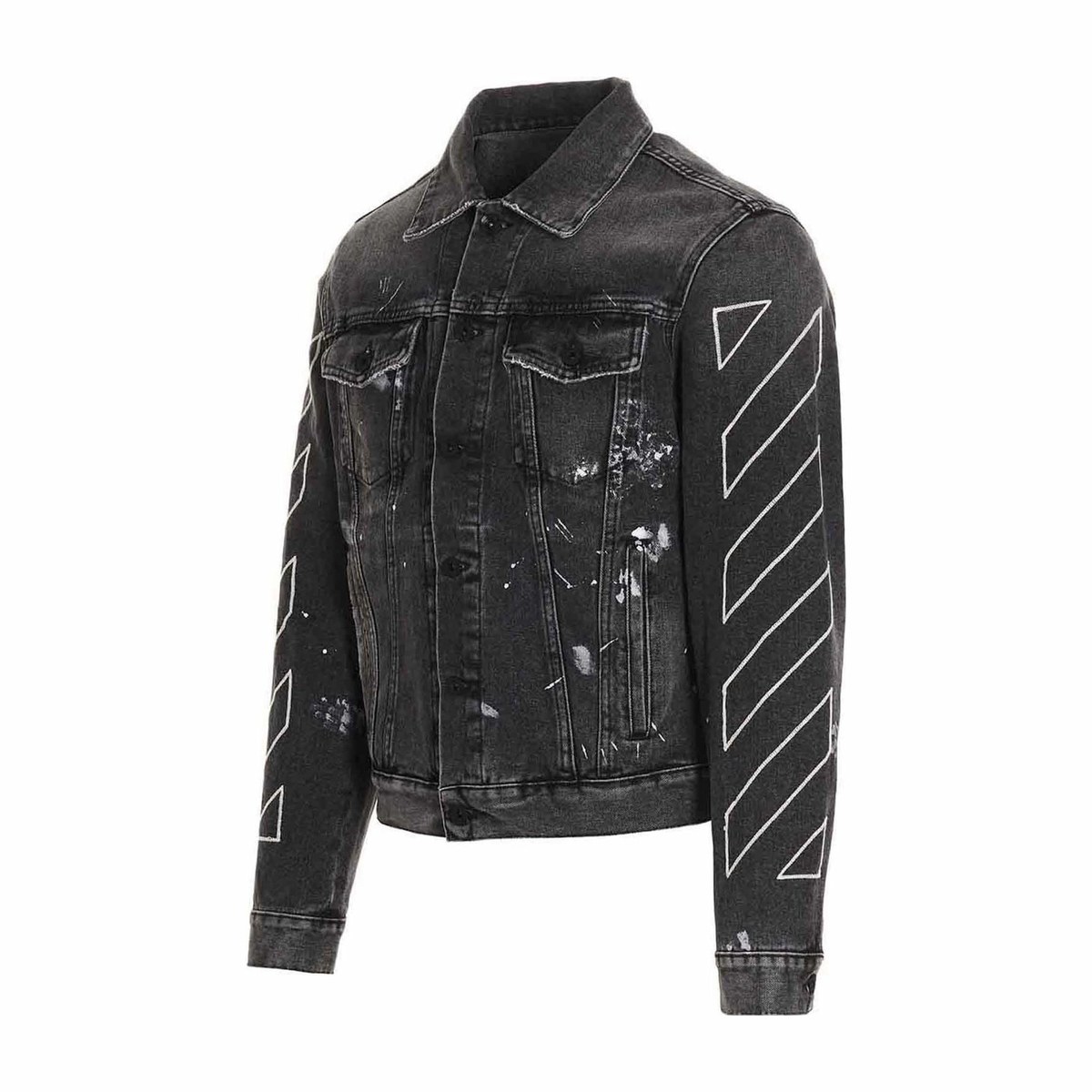 OFF-WHITE SS22 Denim Jacket Black