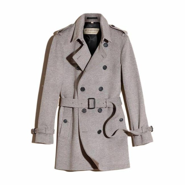 Burberry Kensington Trench Coat Grey