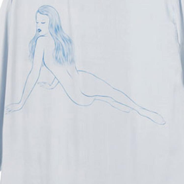 Stussy Long Sleeve Shirt Light Grey