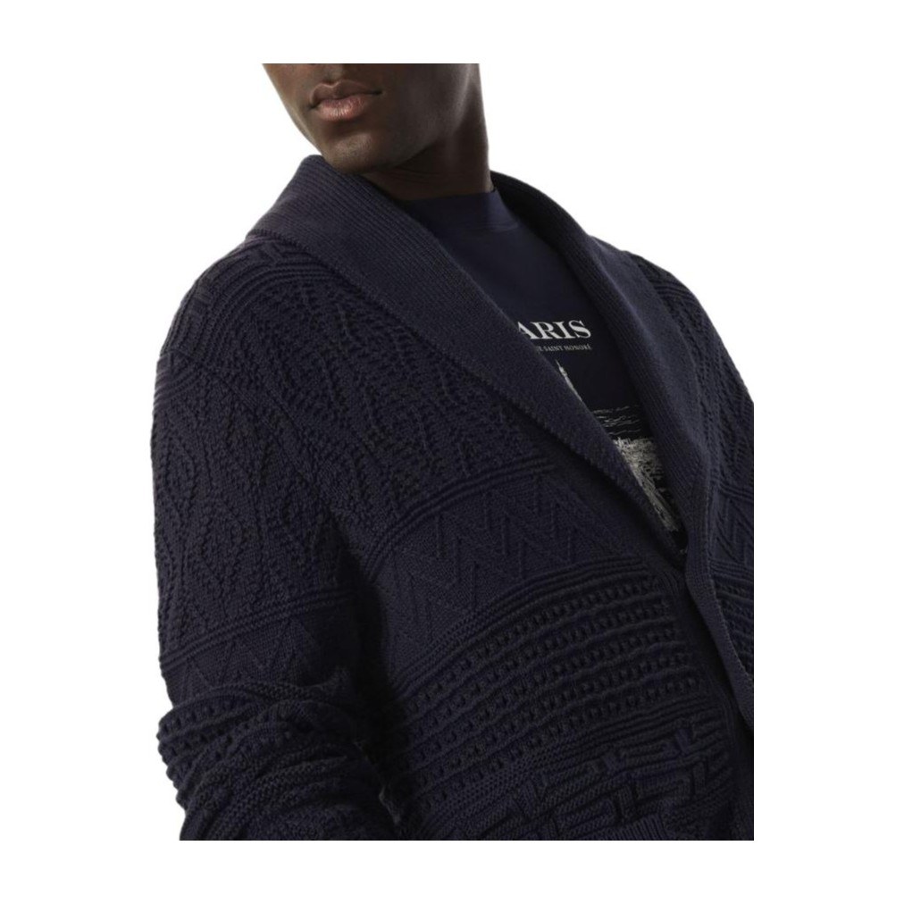 Brunello Cucinelli Navy Knit Cardigan