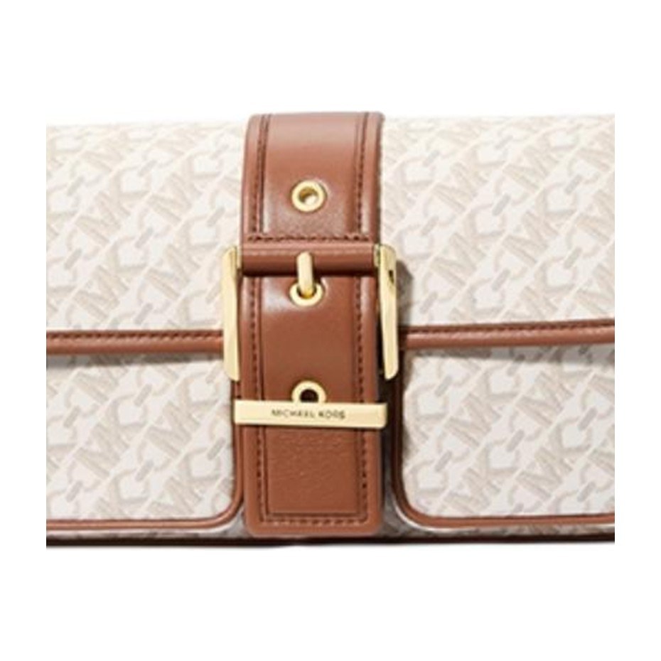 Michael Kors Colby Vanilla White Acorn Brown
