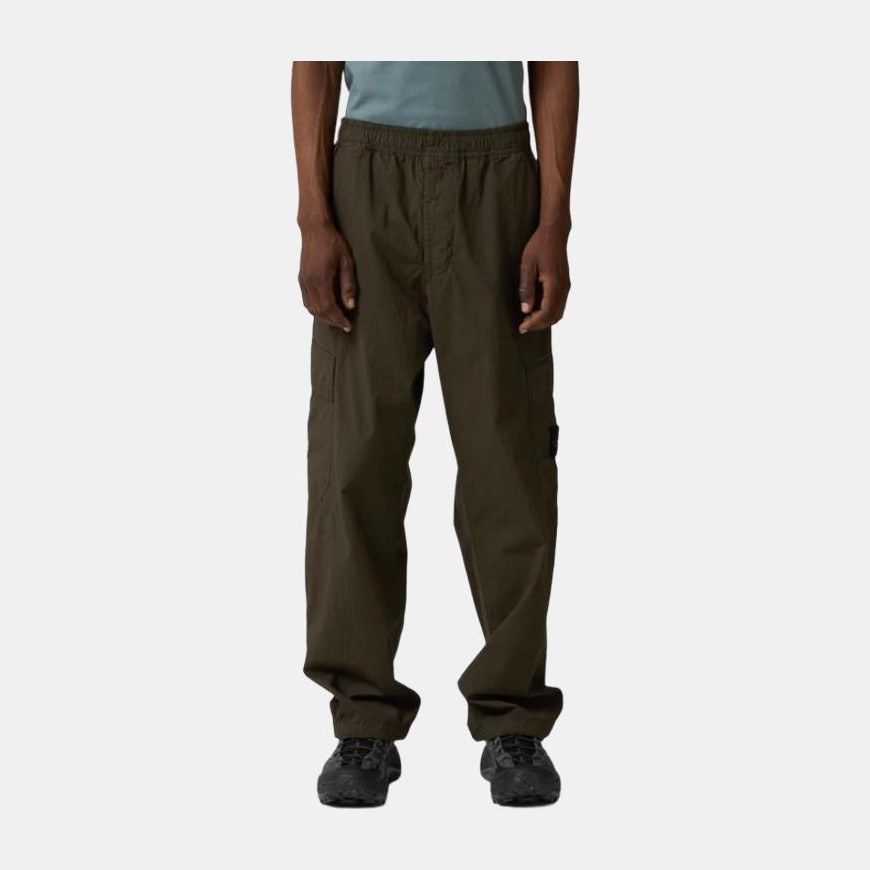 Stone Island SS25 Loose Cargo Pants Military Green