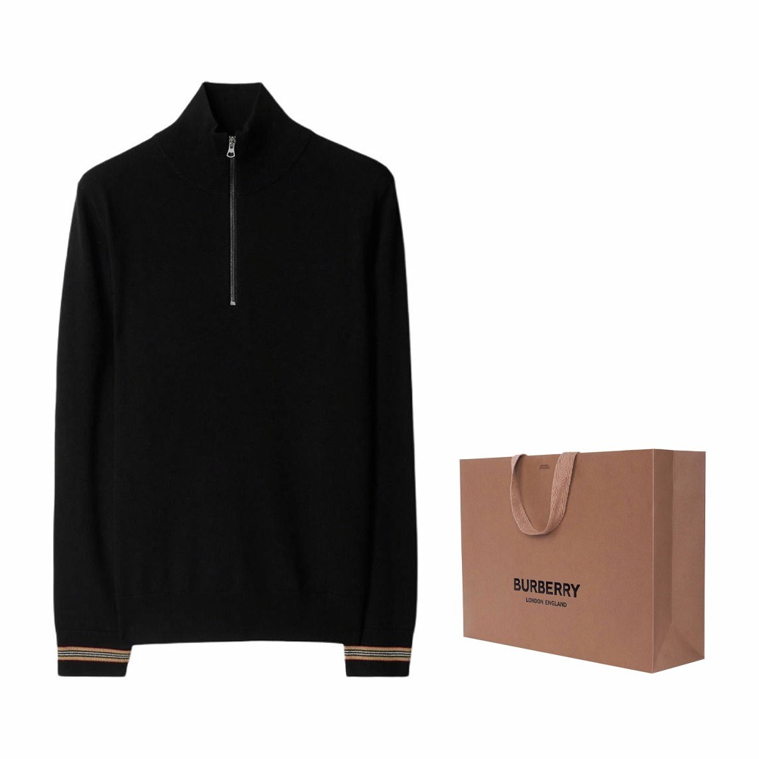 Burberry Classic Crewneck Sweater Black