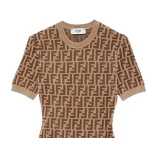 Fendi FW22 Logo Knit Dress