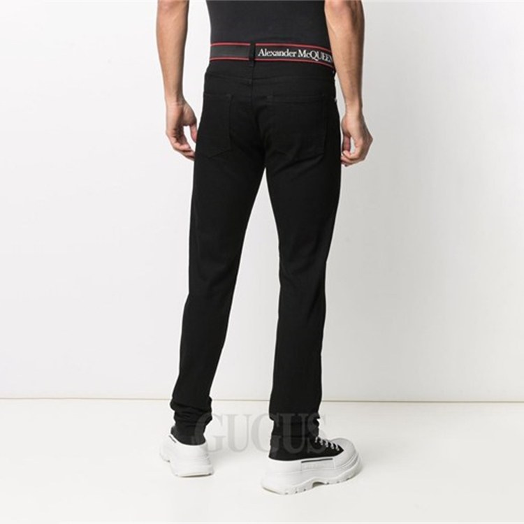 Alexander McQueen Logo Slim Jeans Black