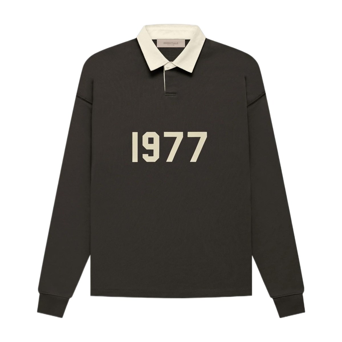 Fear of God Essentials Henley Rugby Off Black