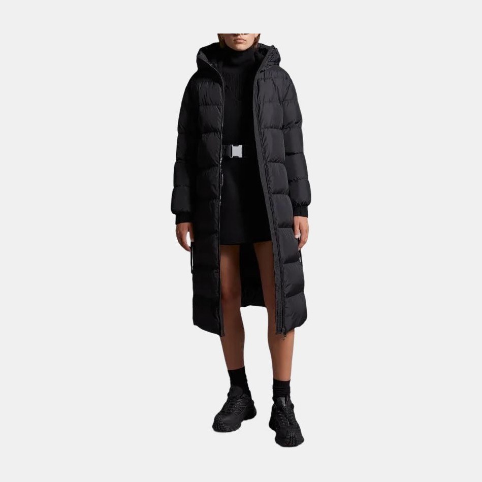 Moncler Hooded Down Jacket Women Black