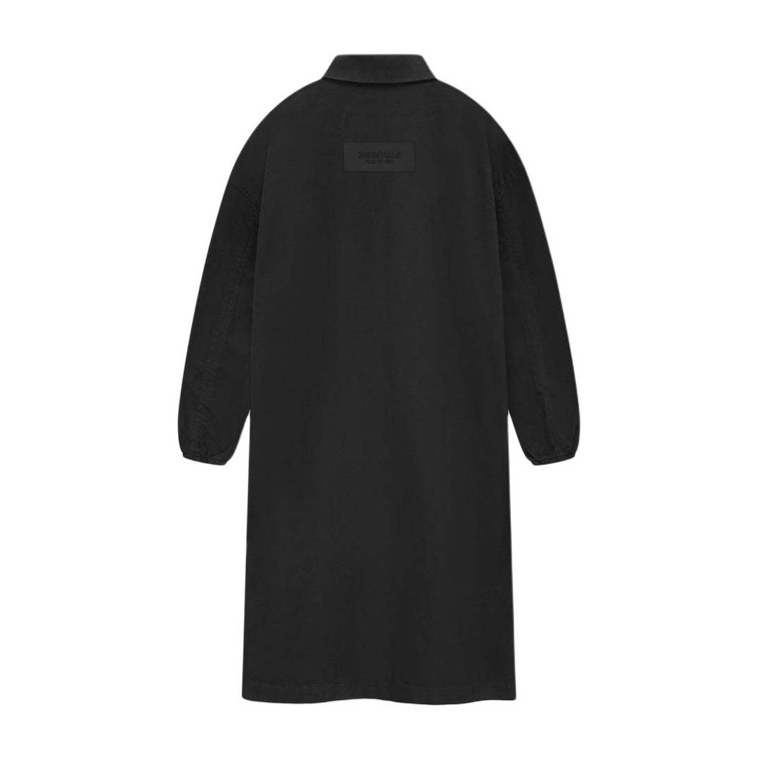 Fear of God Essentials Car Coat Overdye Black Denim