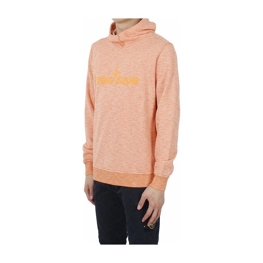 Stone Island Ghost Pieces Hoodie Orange