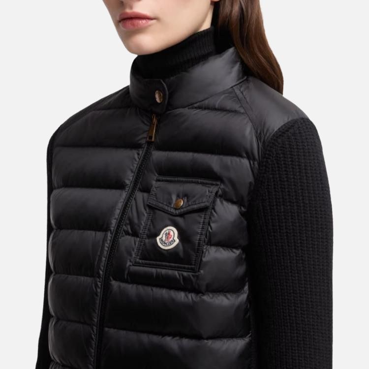 Moncler Padded Corduroy Wool Cardigan