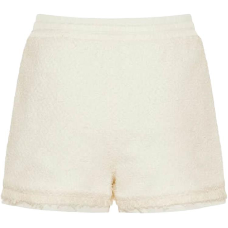 Moncler Mid-Rise Drawstring Shorts White