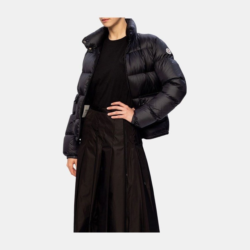 Moncler FW21 Logo Down Jacket Black