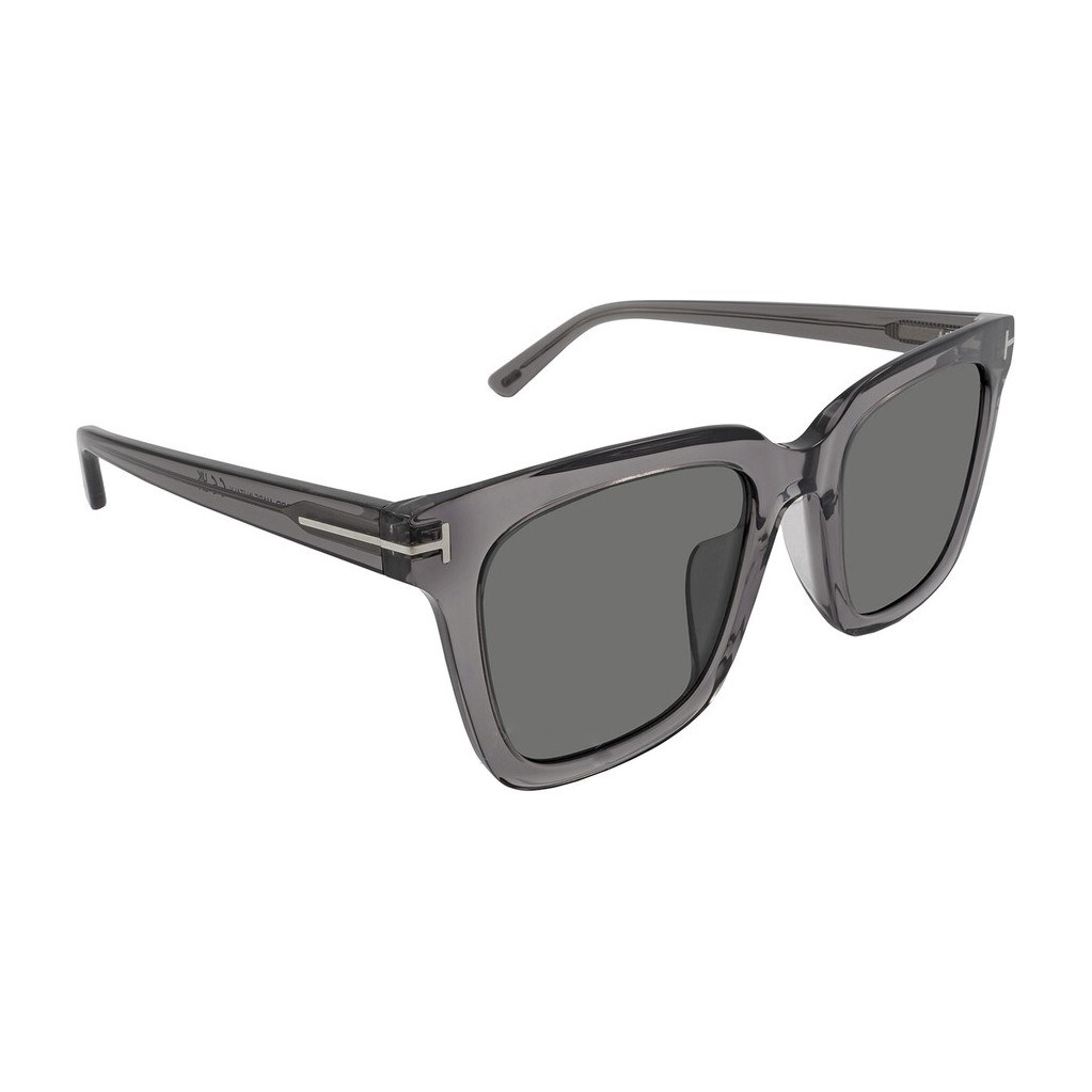 Tom Ford Logo Acetate Square Sunglasses Gray