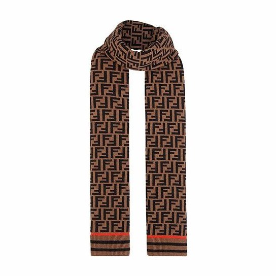 Fendi Logo Print Scarf