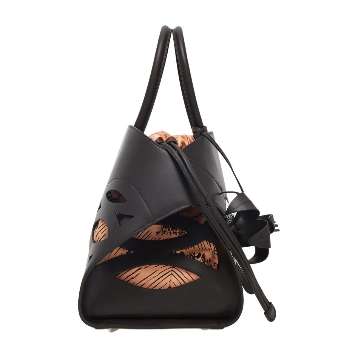 Ferragamo Back to Earth Large Handbag Morocco Brown