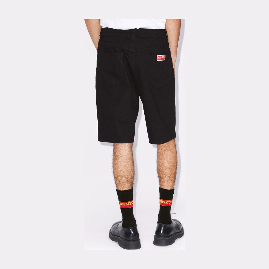 KENZO Denim Shorts Black