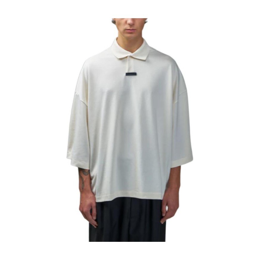 Fear of God Essentials Pique Polo Ivory