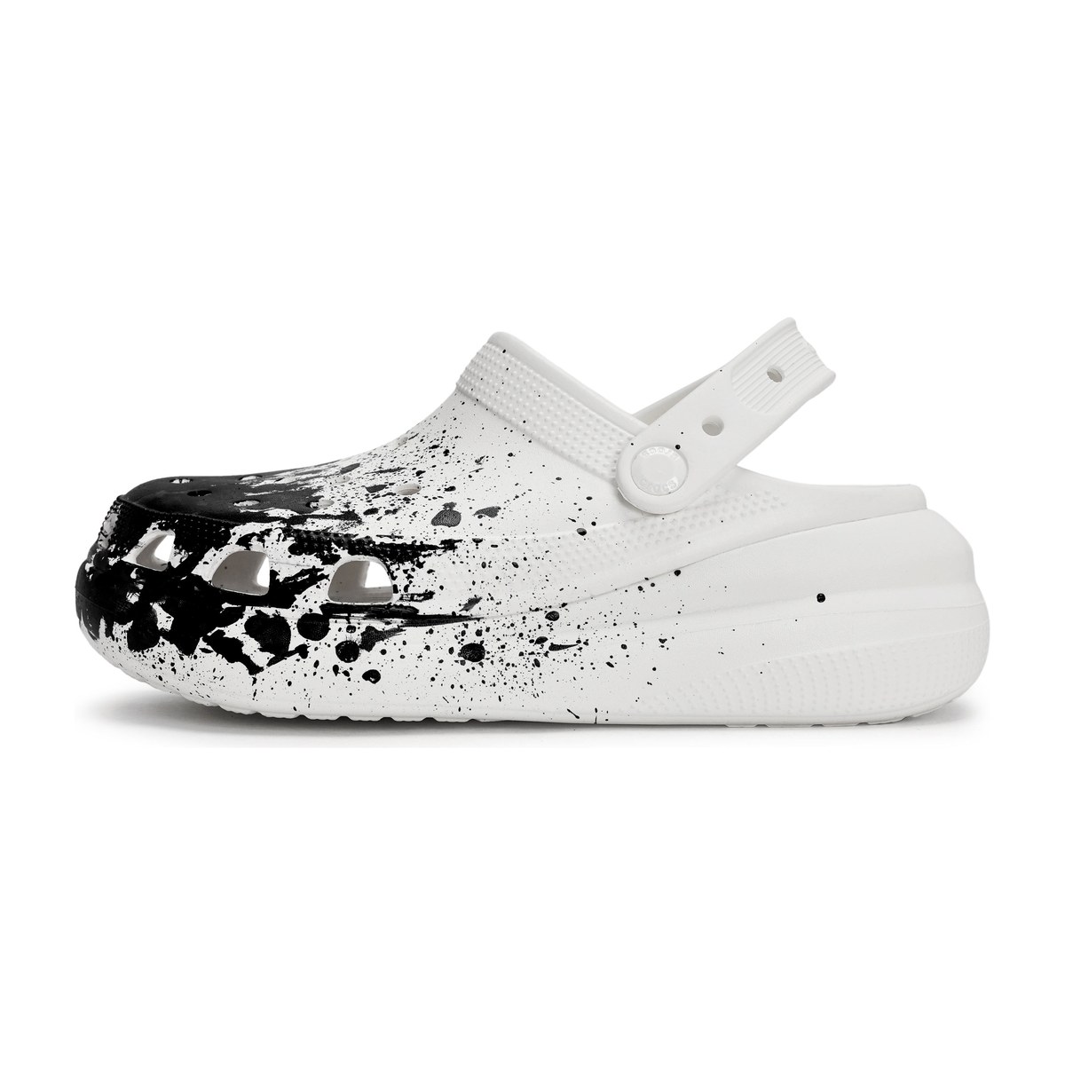 Crocs Crush Clog Black White