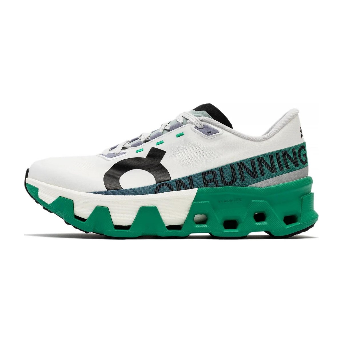 On Cloudmonster White Green