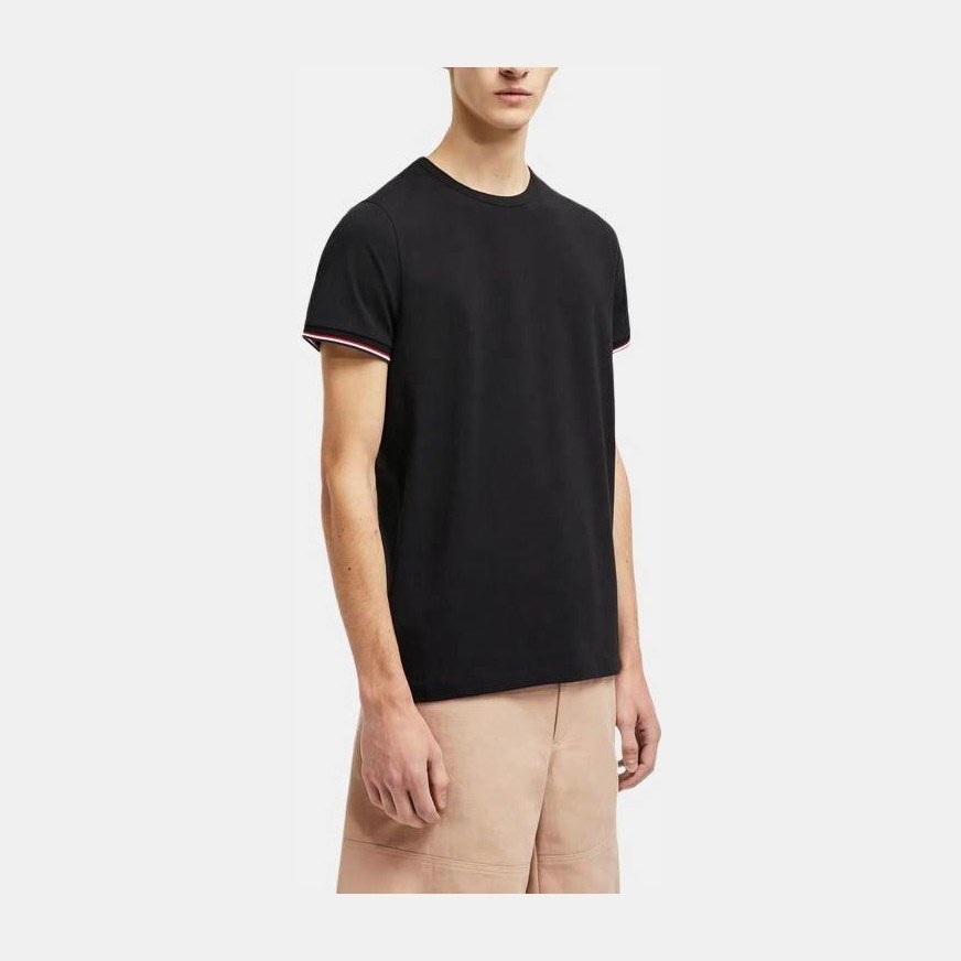 Moncler 3-Color Trimmed Cotton T-Shirt