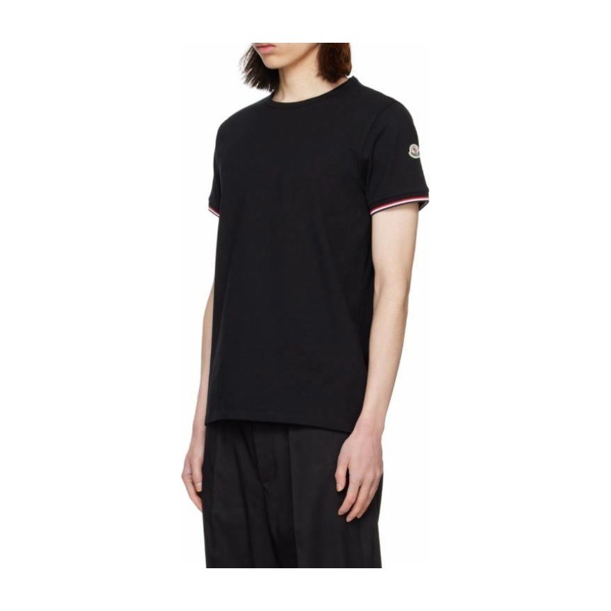 Moncler 3-Color Trimmed Cotton T-Shirt